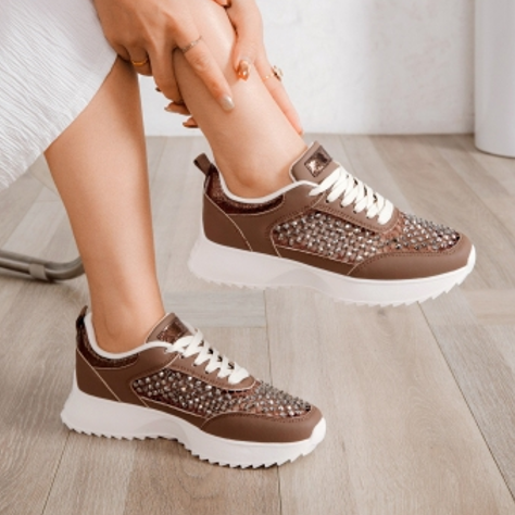 Baskets ajourées à strass - Noir - taille 40 - vue 5