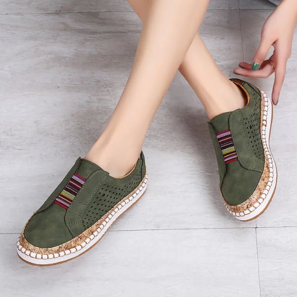 Chaussures-Confortable-à-lacets-élastiques-Overdope-
