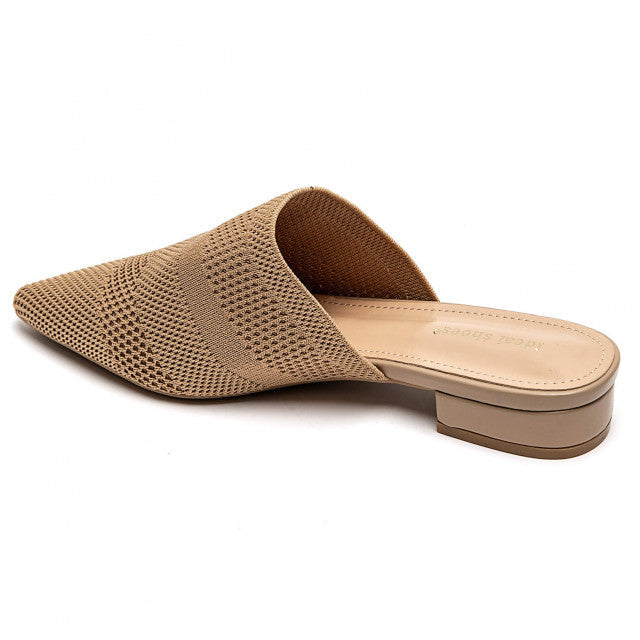 Babouche Pointue en Maille Tricotée - Kaki - taille 38 - vue 15