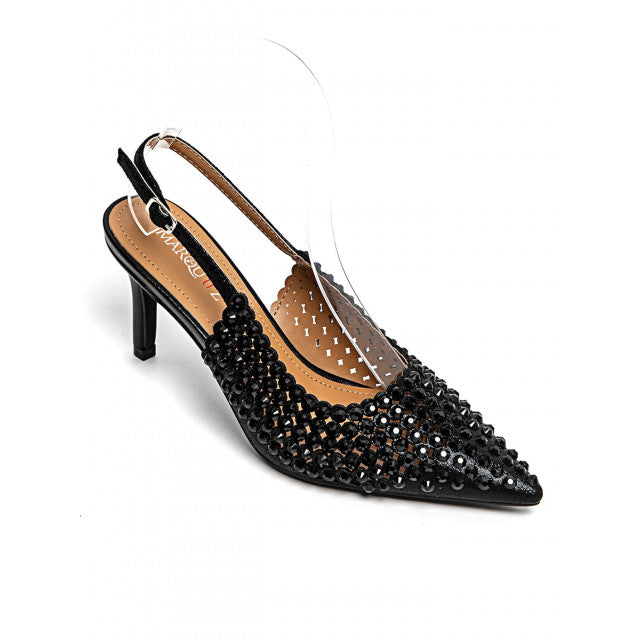 Escarpins Slingback Scintillants - Champagne - taille 38 - vue 15