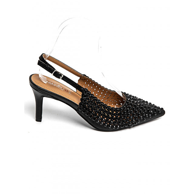 Escarpins Slingback Scintillants - Noir - taille 39 - vue 4