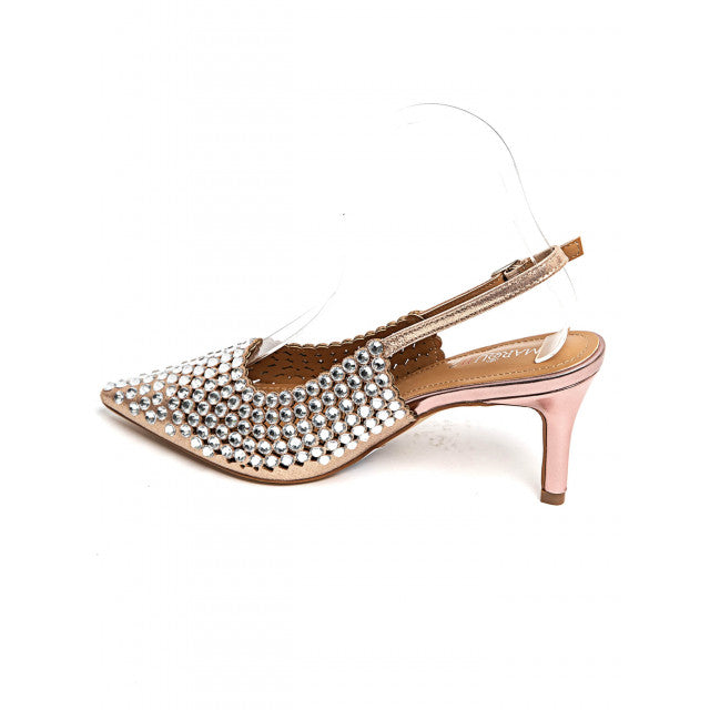 Escarpins Slingback Scintillants - Champagne - taille 36 - vue 13