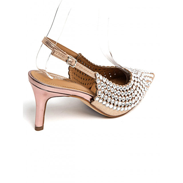 Escarpins Slingback Scintillants - Champagne - taille 37 - vue 14