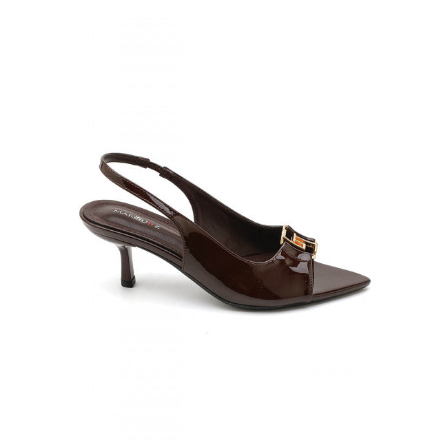 Escarpins Slingback à Bout Pointu – Élégance Vernie - Beige - taille 39 - vue 10