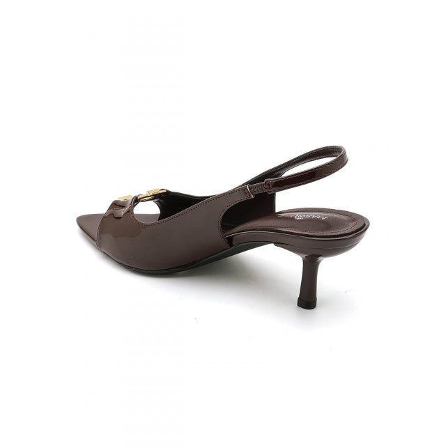 Escarpins Slingback à Bout Pointu – Élégance Vernie - Beige - taille 40 - vue 11