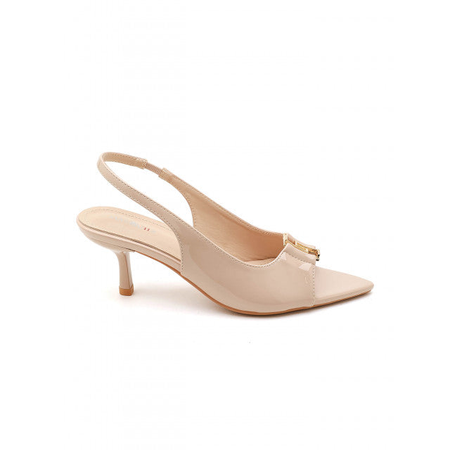 Escarpins Slingback à Bout Pointu – Élégance Vernie - Bordeaux - taille 38 - vue 15