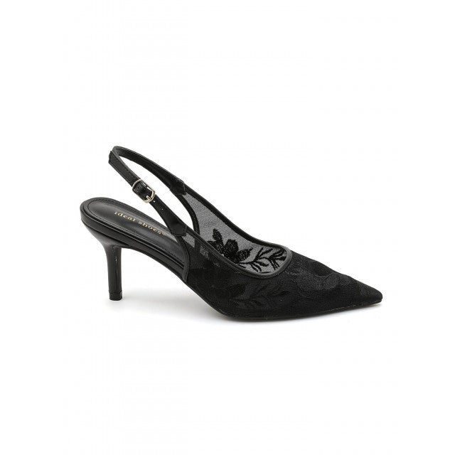 Escarpins Slingback à Broderies Florales – Élégance - Beige - taille 36 - vue 7