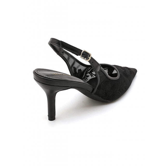 Escarpins Slingback à Broderies Florales – Élégance - Beige - taille 38 - vue 9