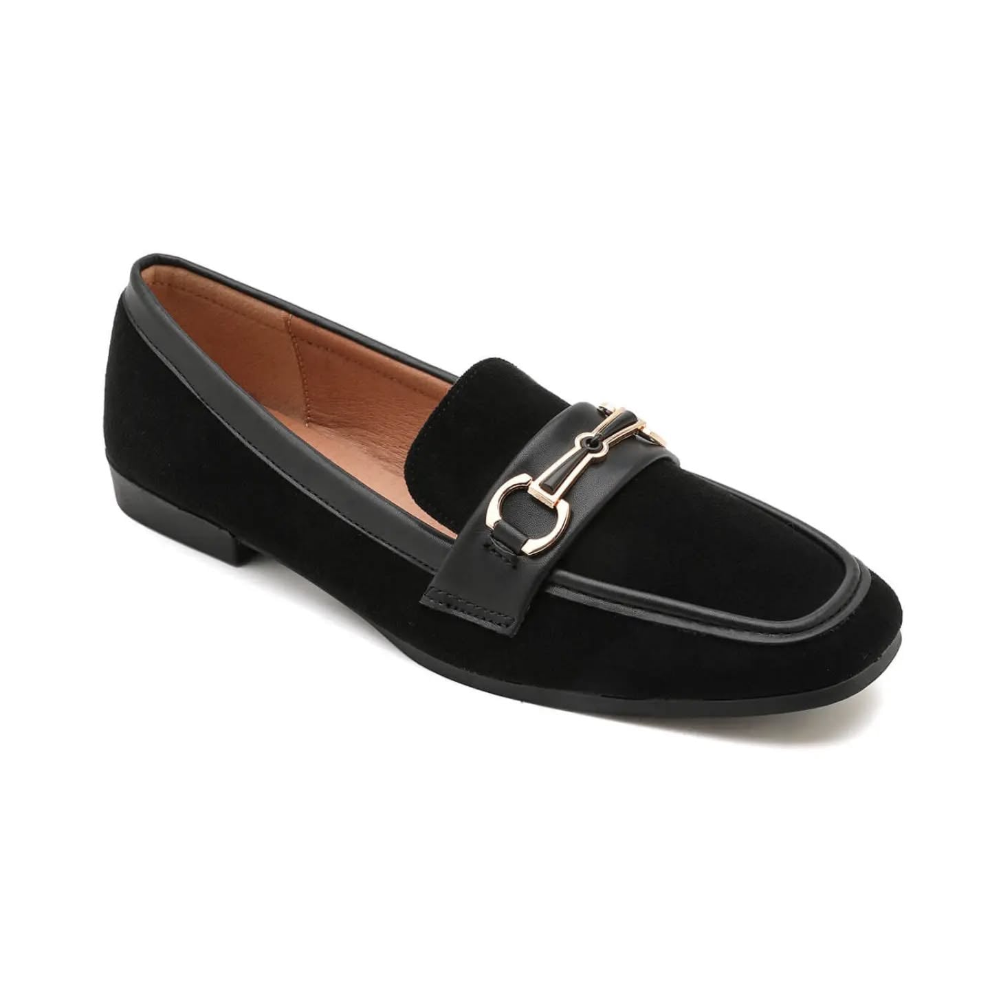 Mocassin à mors bimatière - Marron - taille 36 - vue 7