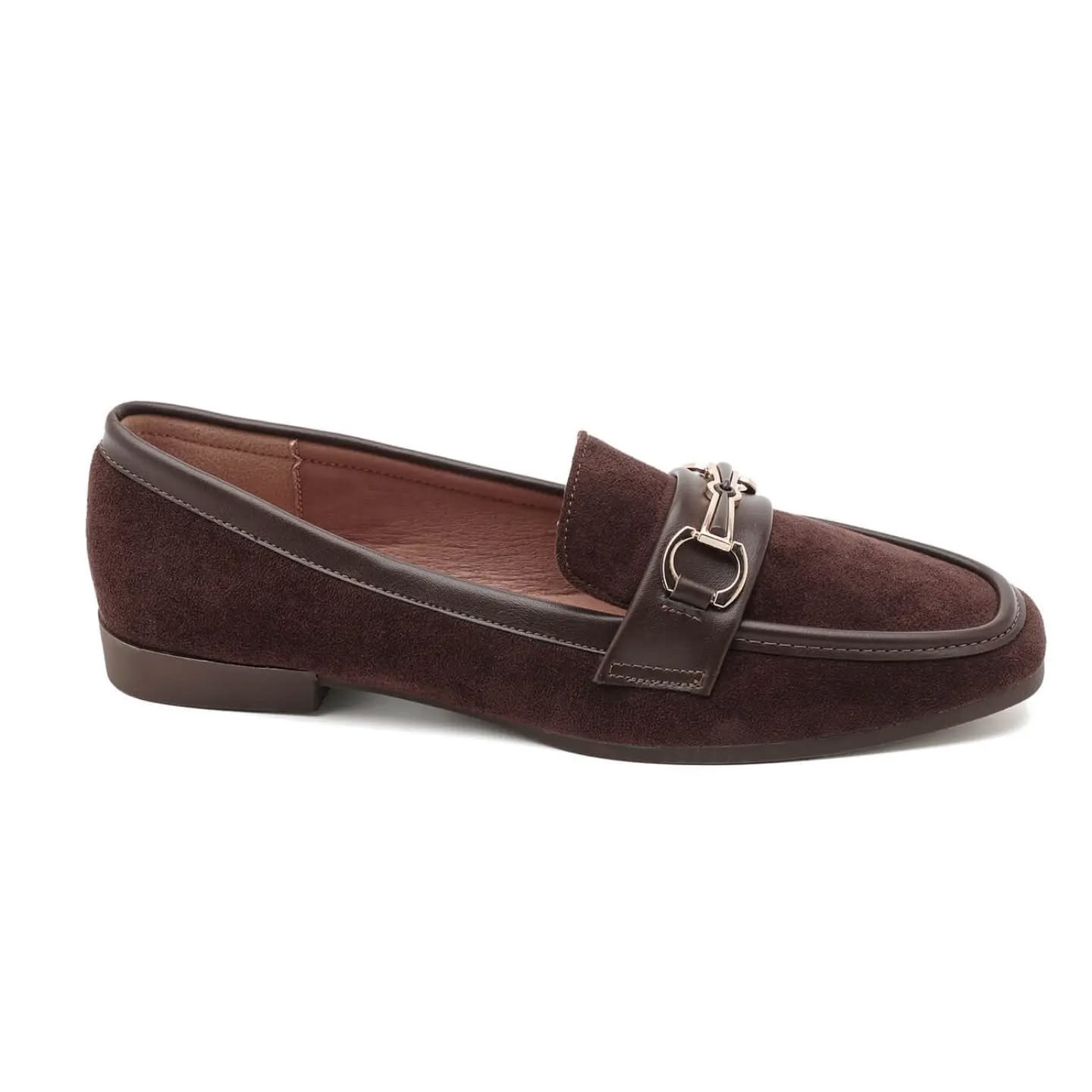 Mocassin à mors bimatière - Marron - taille 39 - vue 10
