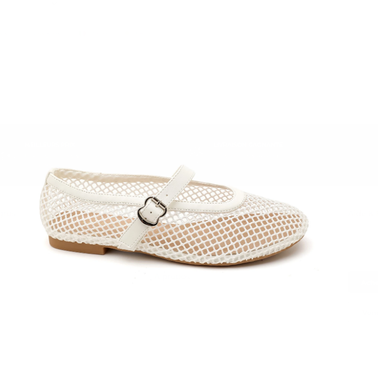 Ballerines en résille avec bride - Beige - taille 39 - vue 10