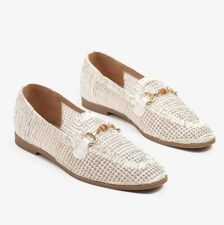 Mocassins ajourés à boucle - Blanc - taille 39 - vue 16