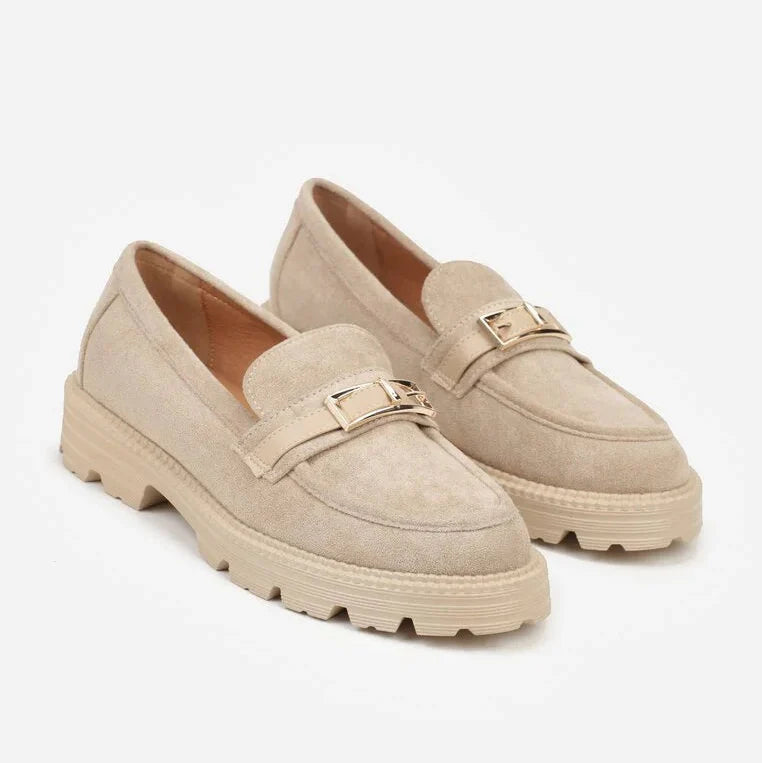 Mocassins à boucle - Beige - taille 36 - vue 13