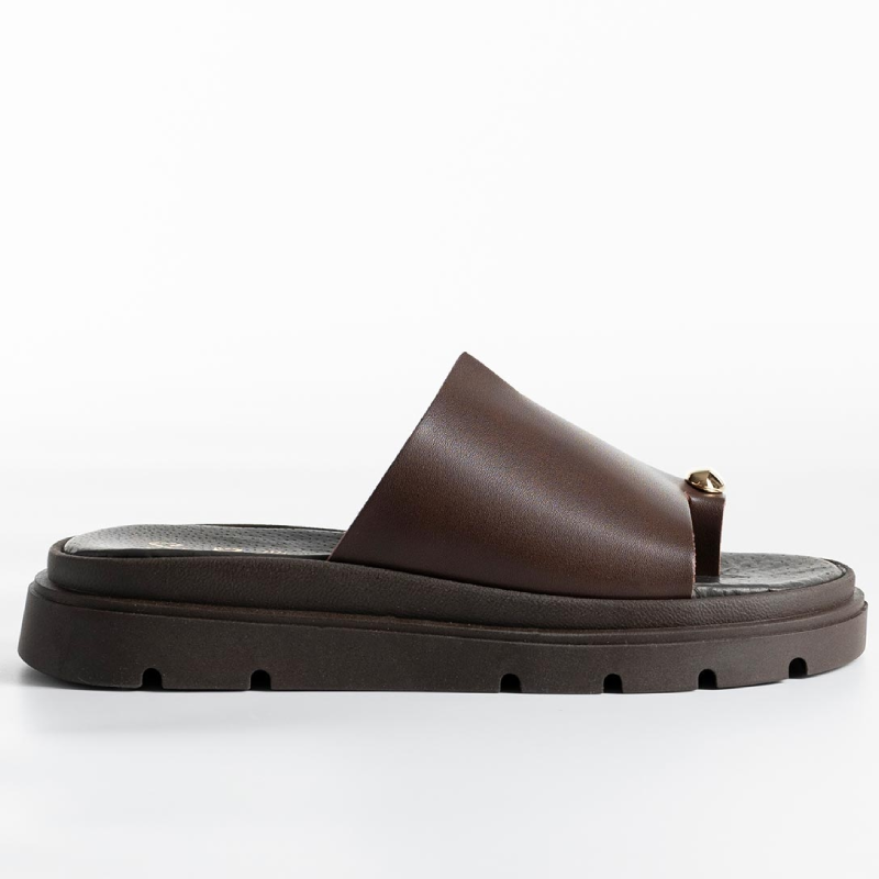 Sandale minimalistes à semelle épaisse et détail bijou - Blanc - taille 39 - vue 10