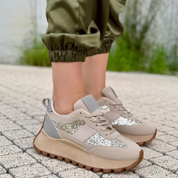Baskets Compensées - Beige - taille 37 - vue 8
