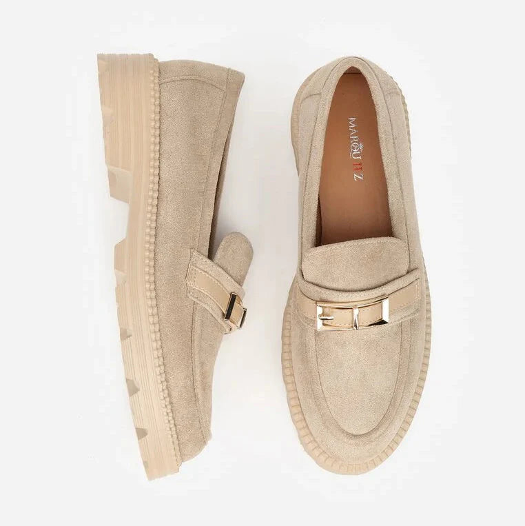 Mocassins à boucle - Beige - taille 38 - vue 15