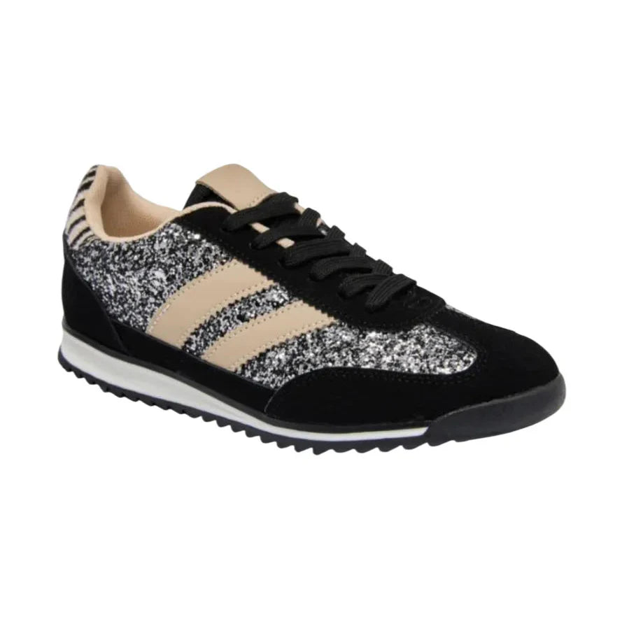 Baskets basses pailleté - Noir - taille 41 - vue 6