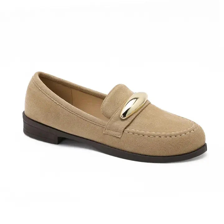 Mocassins avec accessoires doré - Rouge - taille 38 - vue 21