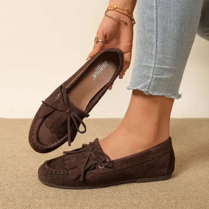 Mocassins à Pampilles en Daim - Noir - taille 37 - vue 2