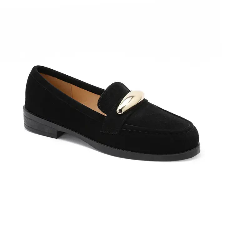 Mocassins avec accessoires doré - Rouge - taille 40 - vue 23