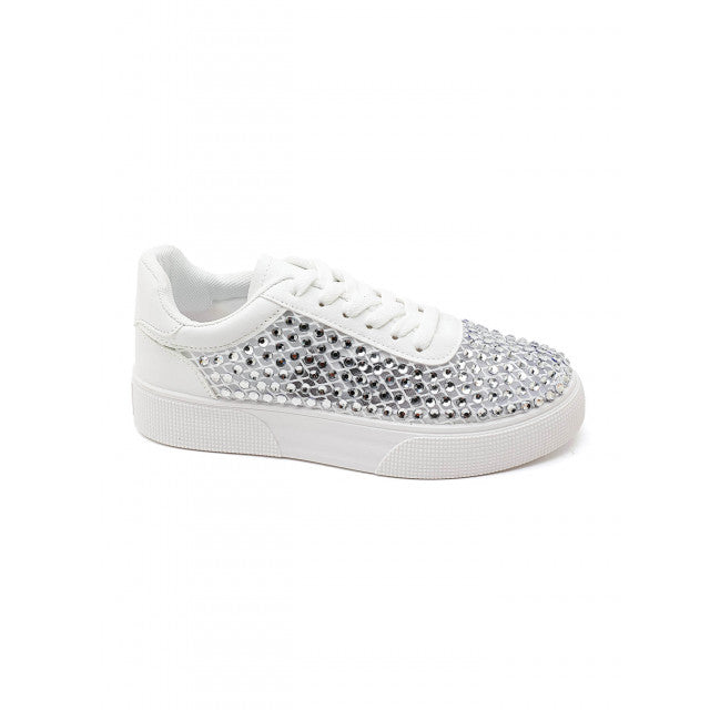 Baskets Plateformes à Cristaux – Éclat - Blanc - taille 36 - vue 13