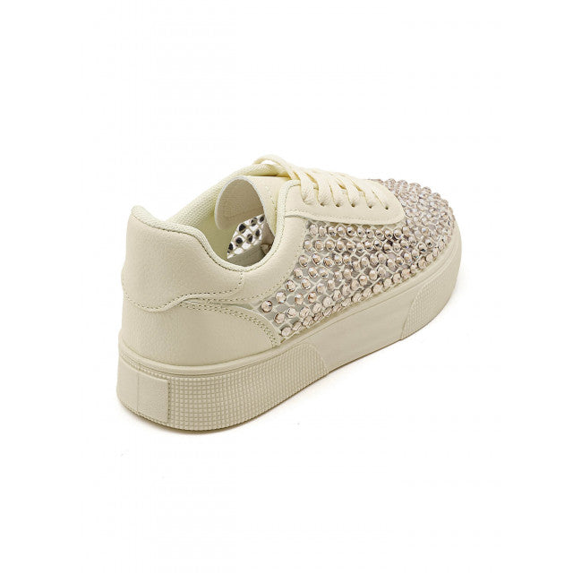 Baskets Plateformes à Cristaux – Éclat - Blanc - taille 39 - vue 16