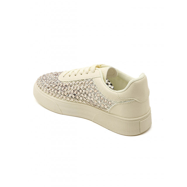 Baskets Plateformes à Cristaux – Éclat - Blanc - taille 40 - vue 17