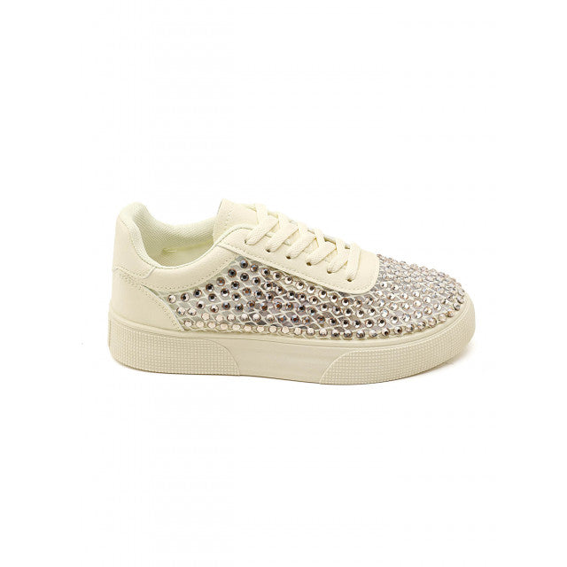 Baskets Plateformes à Cristaux – Éclat - Blanc - taille 41 - vue 18