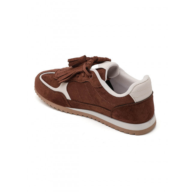 Sneakers en Daim - Camel - taille 38 - vue 15