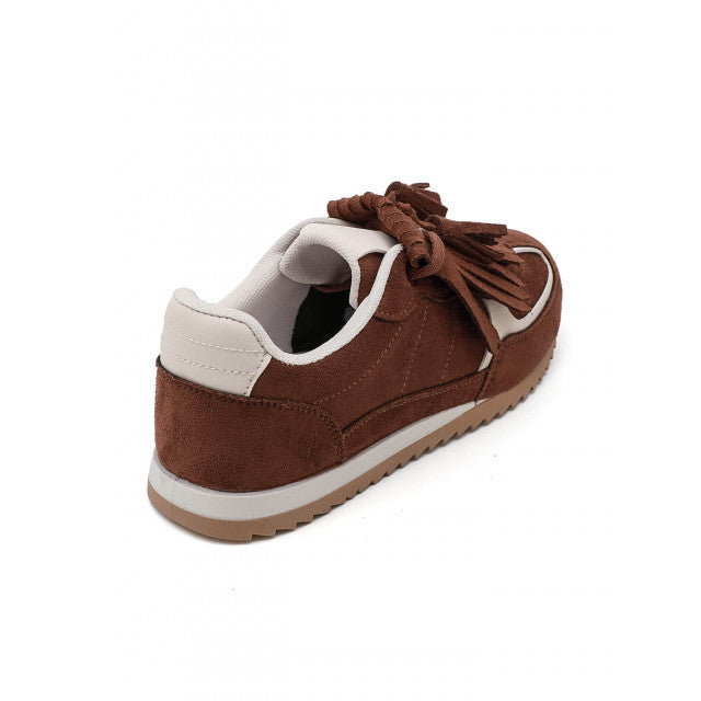 Sneakers en Daim - Camel - taille 39 - vue 16