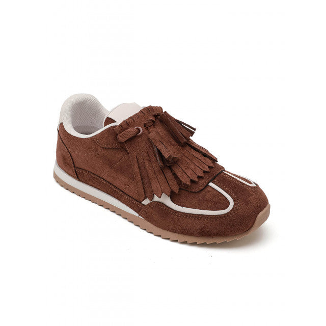 Sneakers en Daim - Camel - taille 36 - vue 13