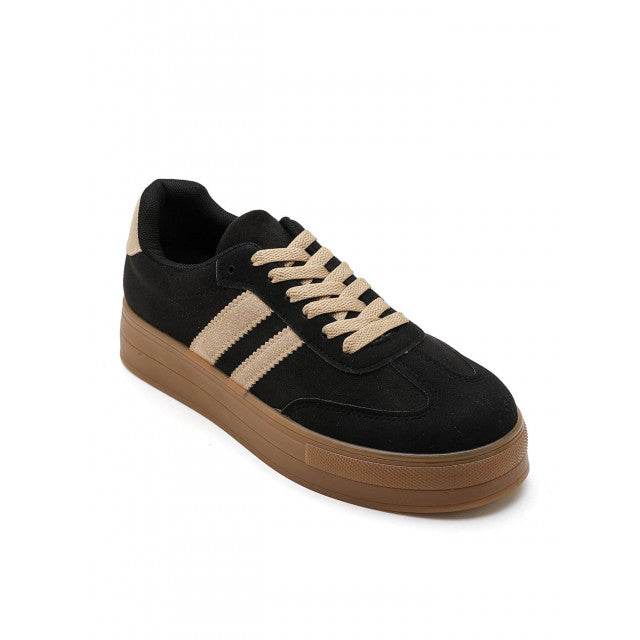 Baskets Plateformes Style Rétro - Noir - taille 39 - vue 4
