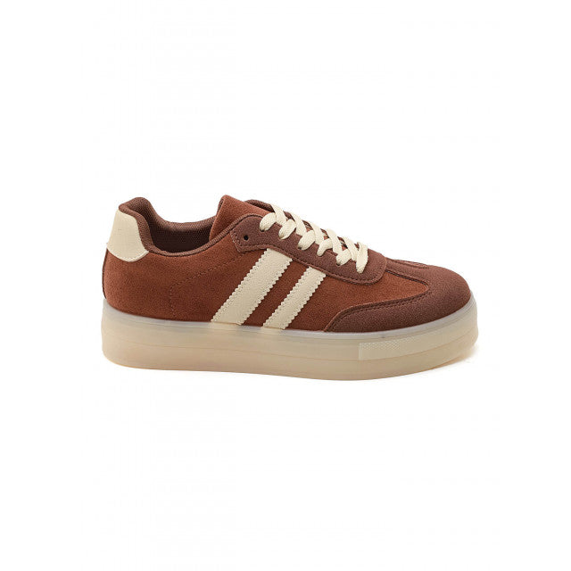 Baskets Plateformes Style Rétro - Camel - taille 39 - vue 16