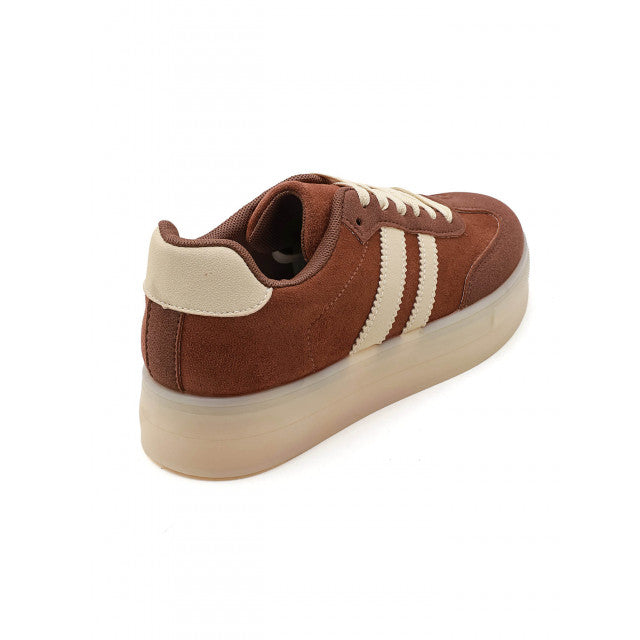 Baskets Plateformes Style Rétro - Camel - taille 37 - vue 14
