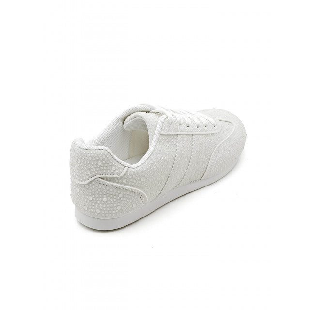 Baskets Élégance Texturée - Blanc - taille 38 - vue 15