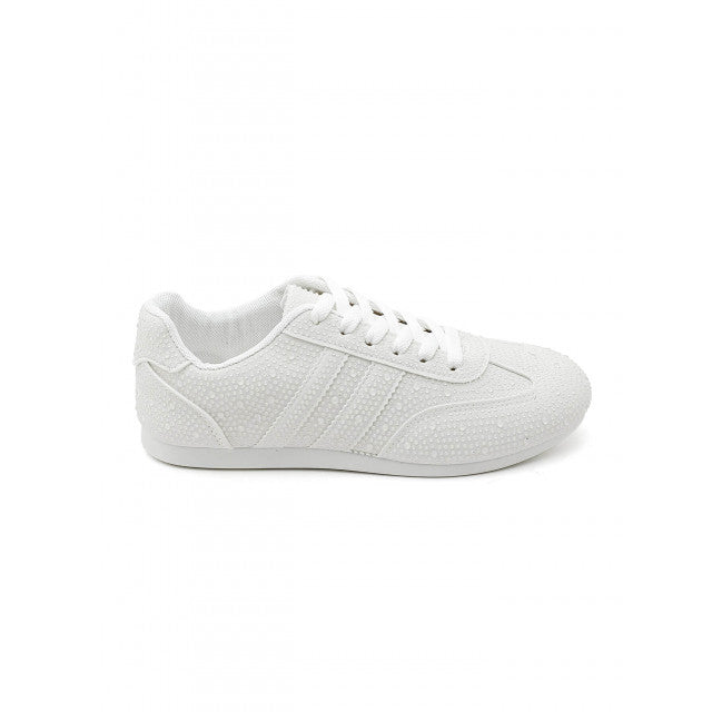 Baskets Élégance Texturée - Blanc - taille 36 - vue 13
