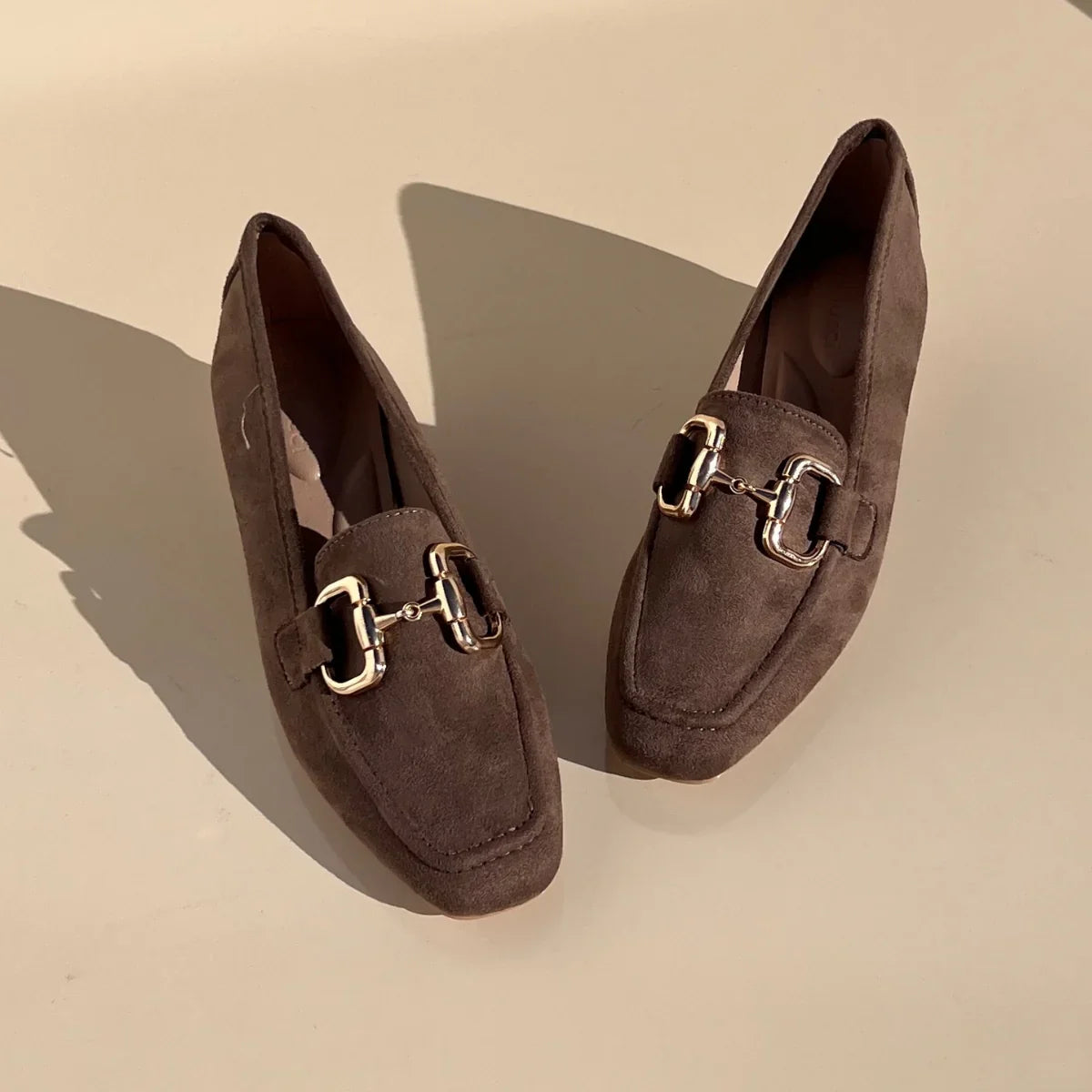 Escarpin à boucle en daim - Noir - taille 37 - vue 2