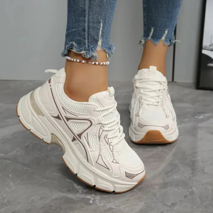 Baskets avec une semelle épaisse - Beige - taille 40 - vue 5