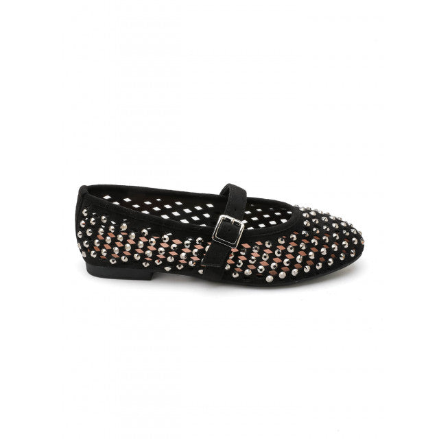 Ballerines à Studs Argentés - Marron - taille 37 - vue 14
