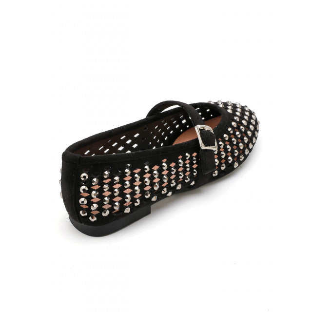 Ballerines à Studs Argentés - Marron - taille 39 - vue 16