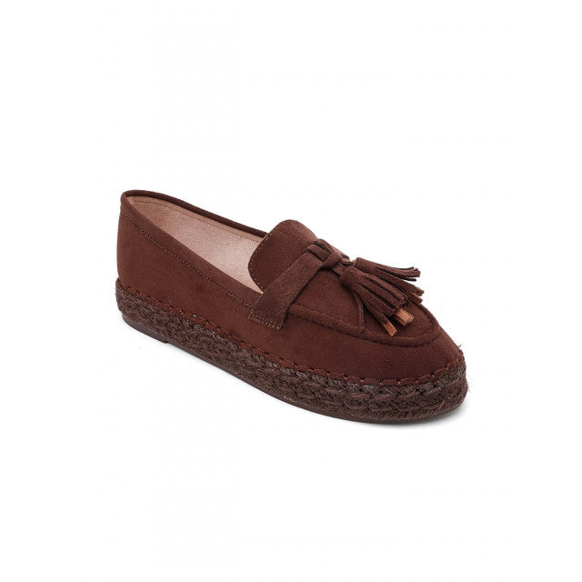Mocassins Espadrilles à Glands - Camel - taille 40 - vue 17