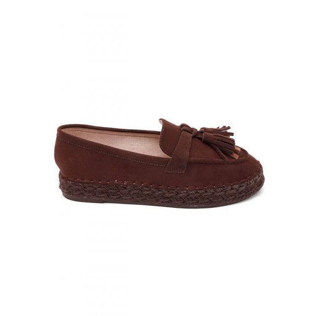 Mocassins Espadrilles à Glands - Camel - taille 41 - vue 18