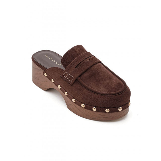 Sabots Plateformes "Ideal Shoes" – Style Rétro-Chic - Camel - taille 38 - vue 15