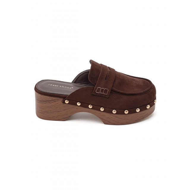 Sabots Plateformes "Ideal Shoes" – Style Rétro-Chic - Camel - taille 39 - vue 16