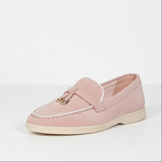 Mocassins avec breloque métallique - Beige - taille 39 - vue 10