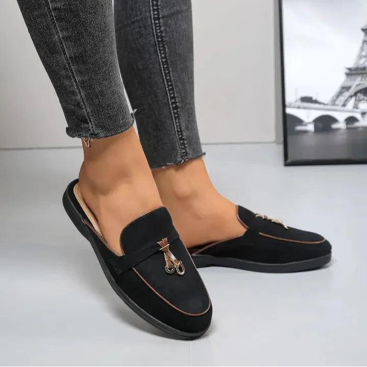 Babouche en Daim Confort - Kaki - taille 36 - vue 7
