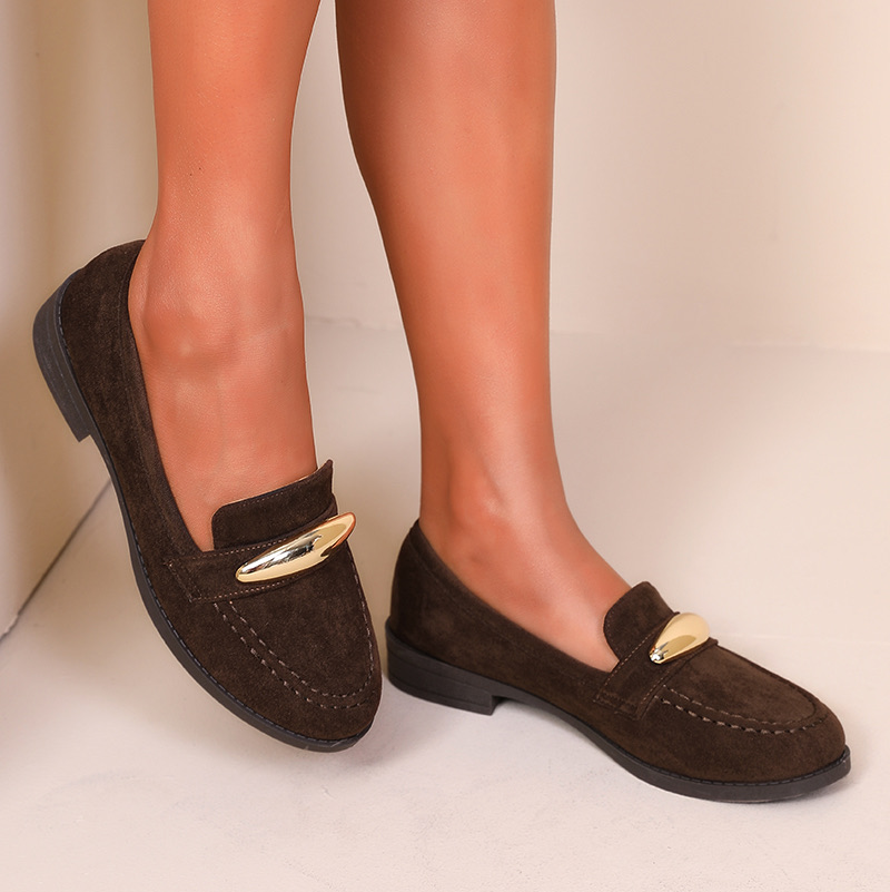 Mocassins avec accessoires doré - Kaki - taille 41 - vue 12