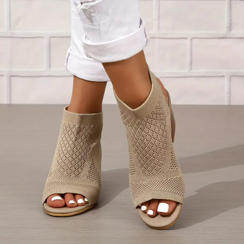 Sandales à Talons en Tissu confortable - overdope