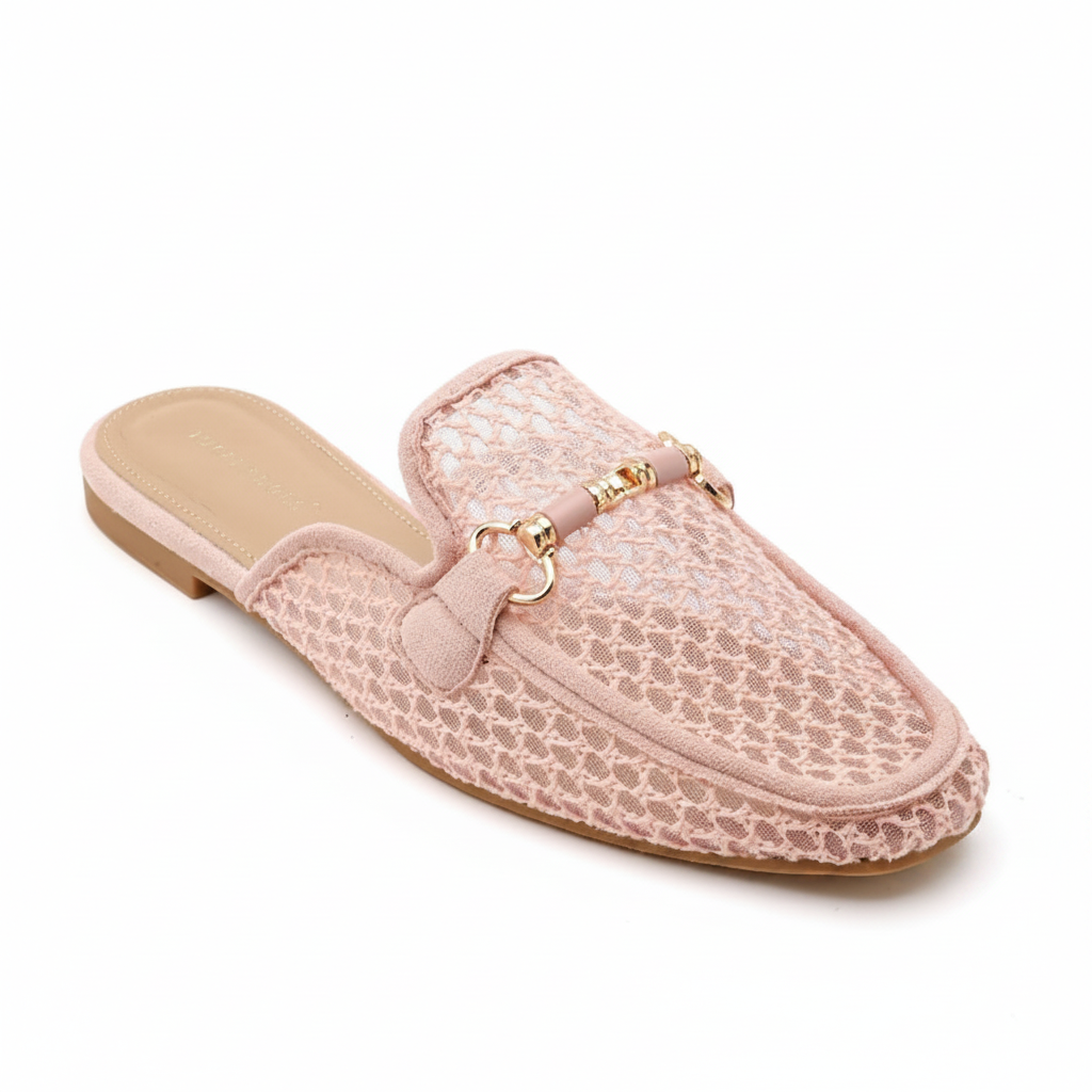 Babouche en maille - Beige - taille 37 - vue 8