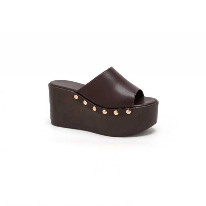 Mules à Plateforme - Marron - taille 37 - vue 8